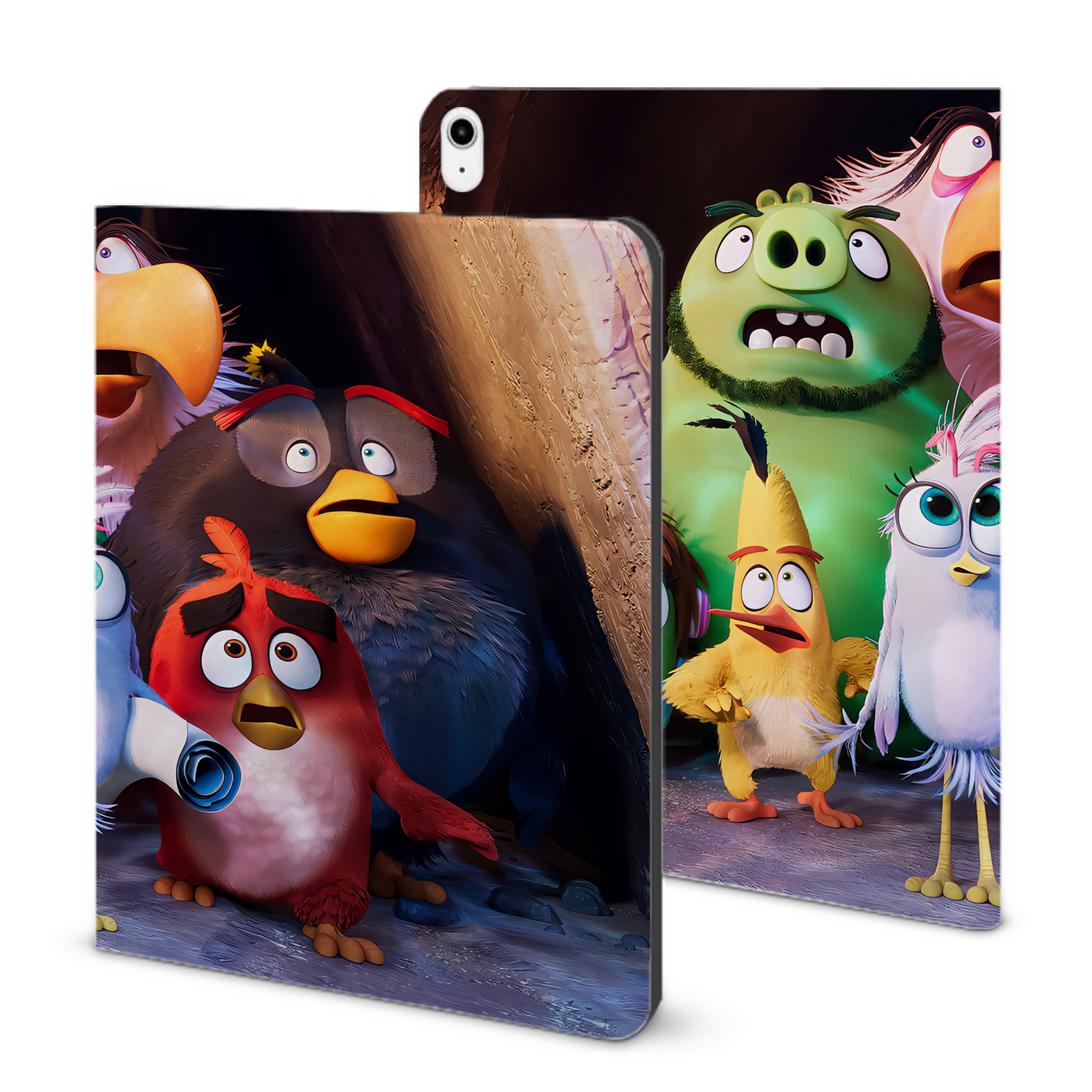 （画像用） Angry Birds アングリーバード IPadケース ペンホルダー付き ブックスタイルデザイン